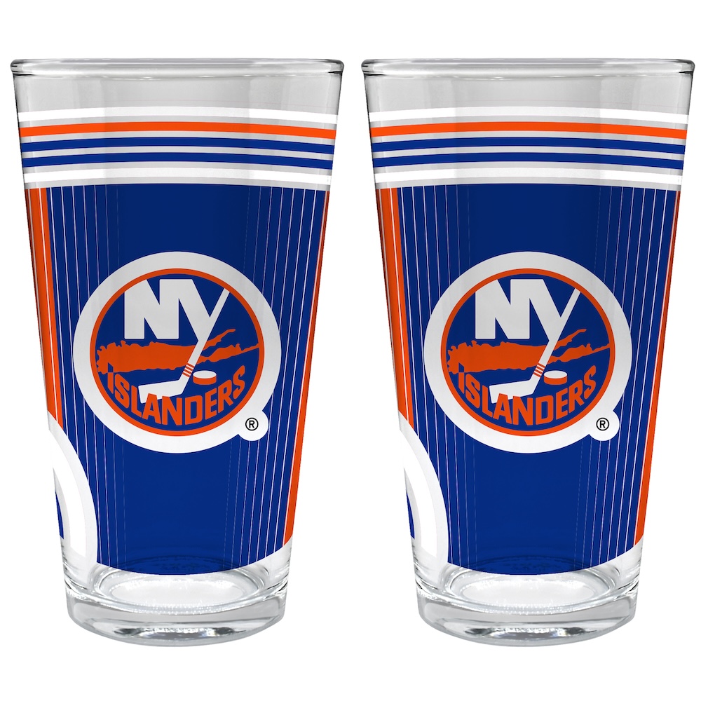 New York Islanders COOL VIBES 2 pc Pint Glass Set