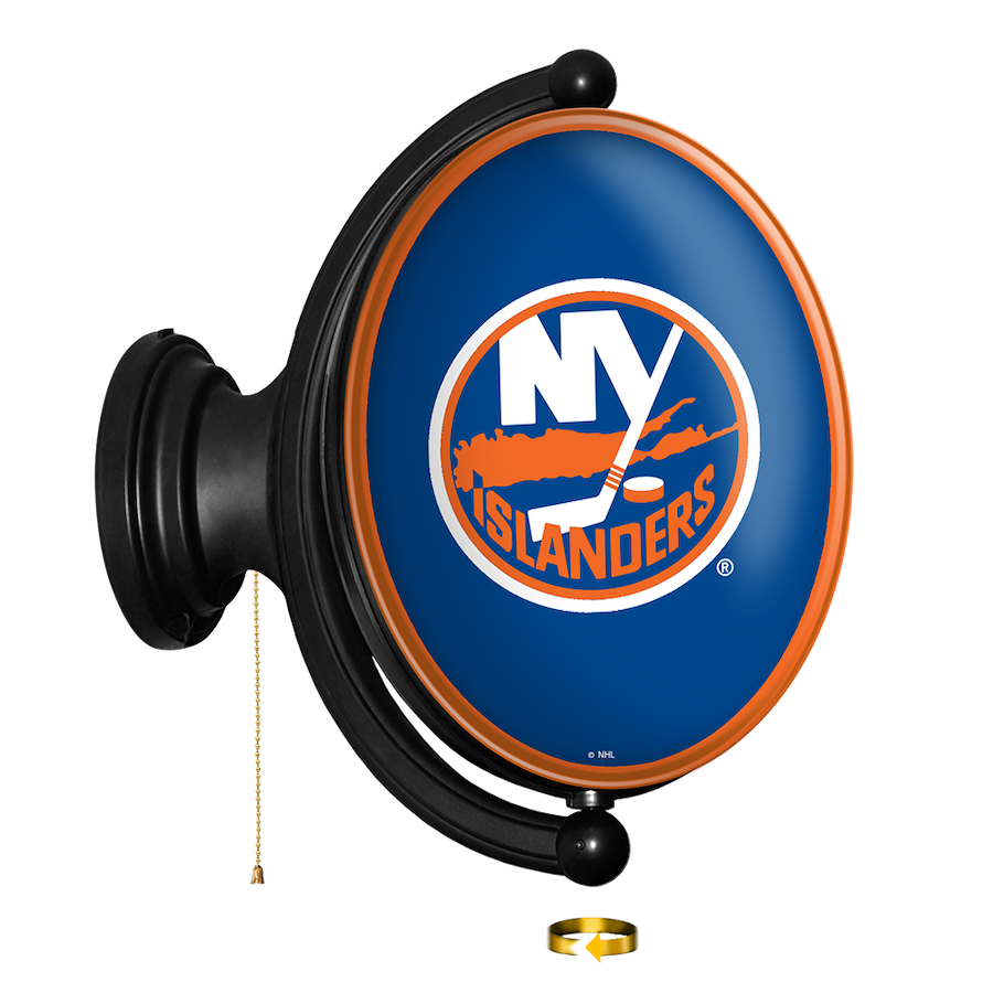 New York Islanders LED Rotating Wall Sign ~ OVAL