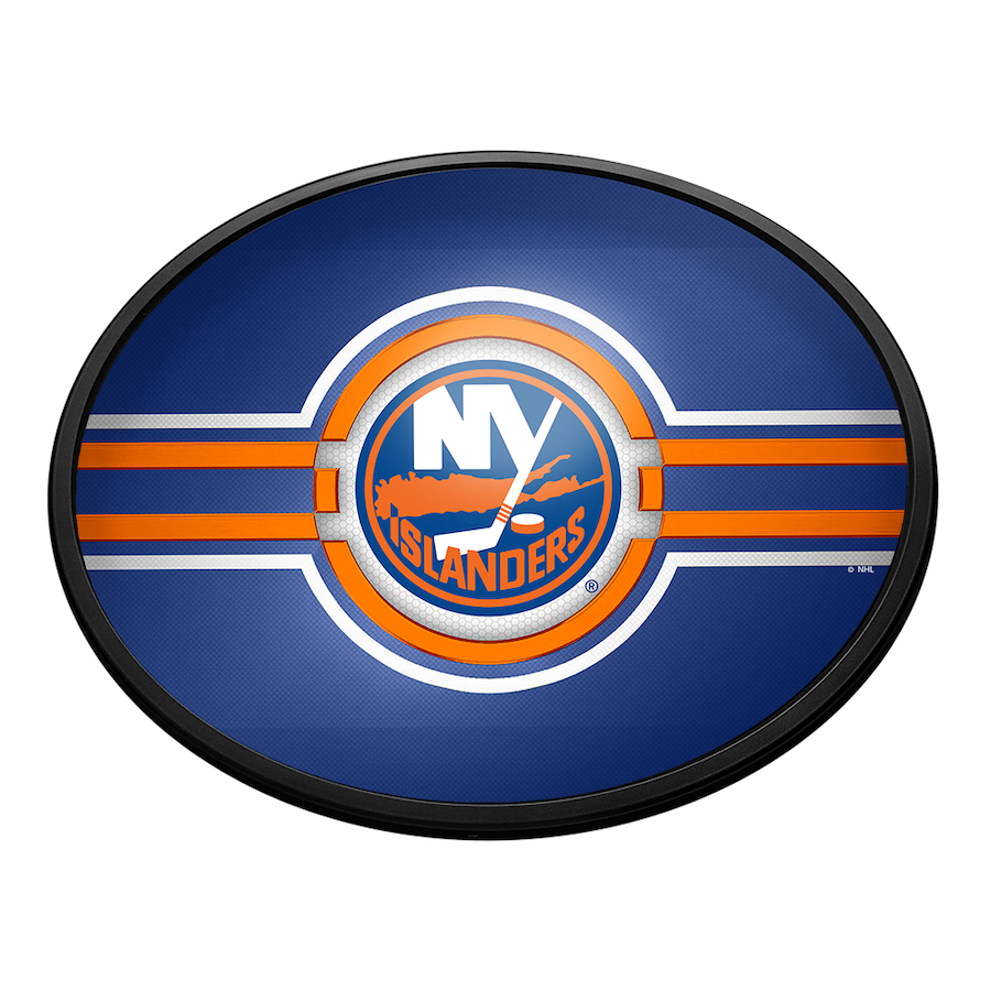 New York Islanders Slimline LED Wall Sign ~ OVAL