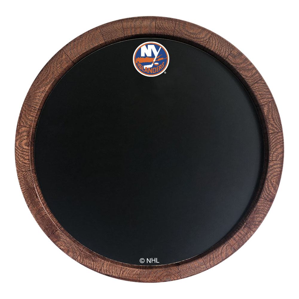 New York Islanders Chalkboard FAUX Barrel Top Sign