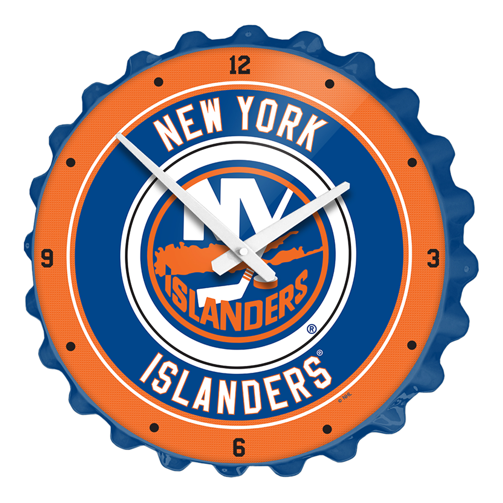 New York Islanders Bottle Cap Wall Clock