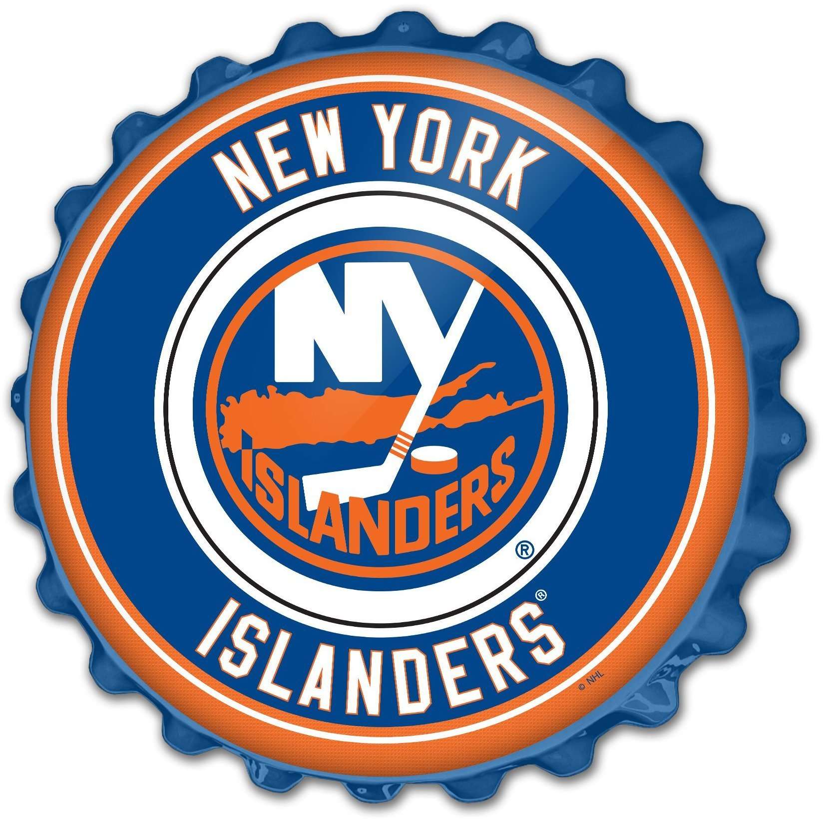 New York Islanders Bottle Cap Wall Sign