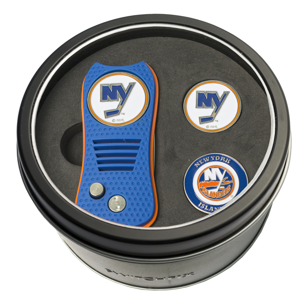 New York Islanders Switchblade Divot Tool and 2 Ball Marker Gift Pack