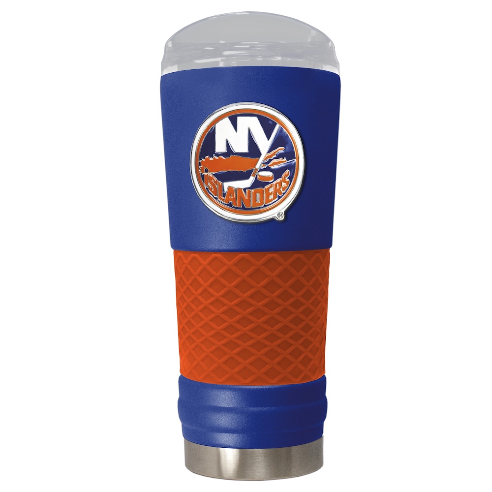 New York Islanders 24 oz DRAFT SERIES NHL Powder Coated Insulated Travel Tumbler