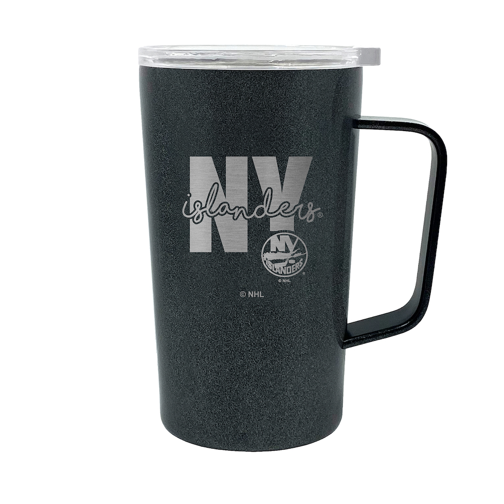 New York Islanders 18 oz HUSTLE Travel Mug - ONYX