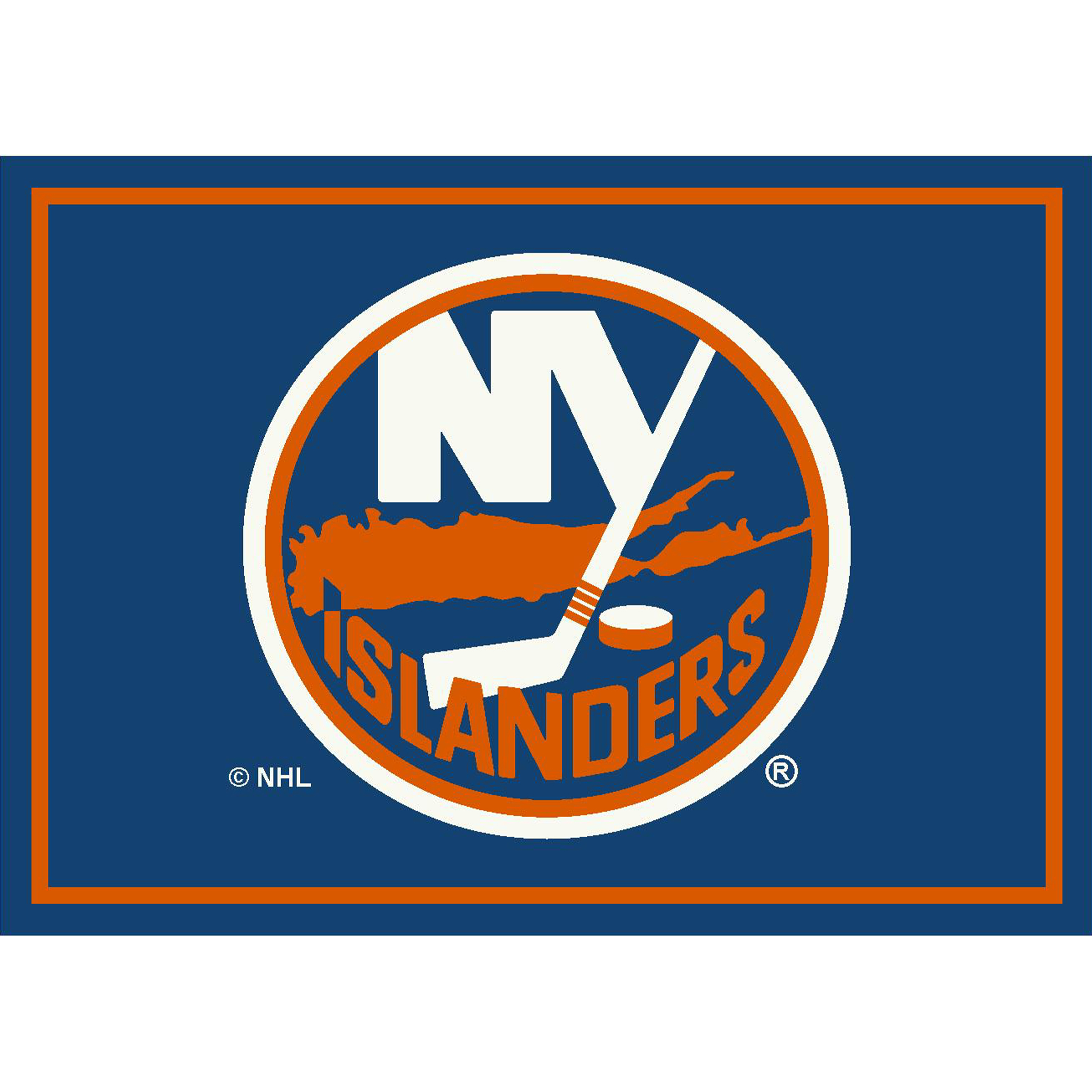 New York Islanders 4 X 6 SPIRIT Rug