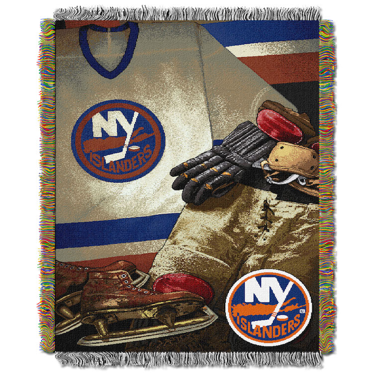 New York Islanders Commemorative VINTAGE Tapestry Throw