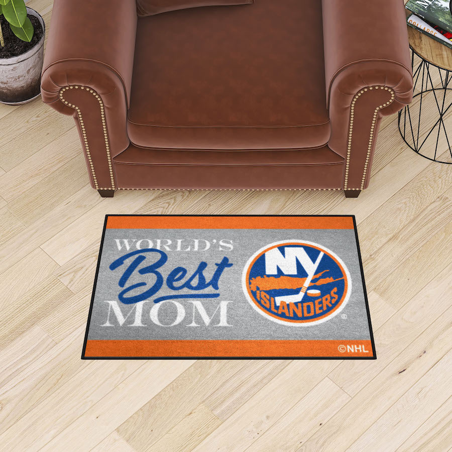 New York Islanders 20 x 30 WORLDS BEST MOM Floor Mat