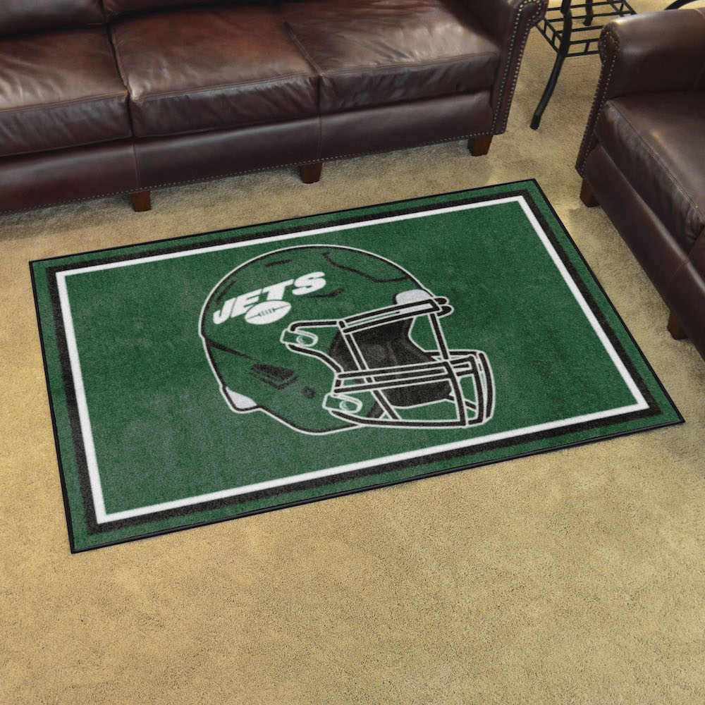 New York Jets 4x6 Area Rug - Helmet Logo