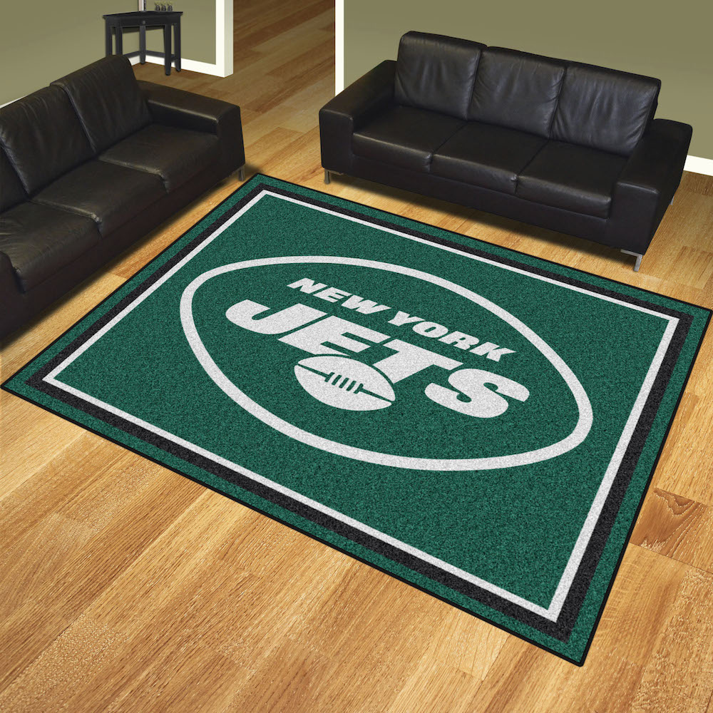 New York Jets Ultra Plush 8x10 Area Rug