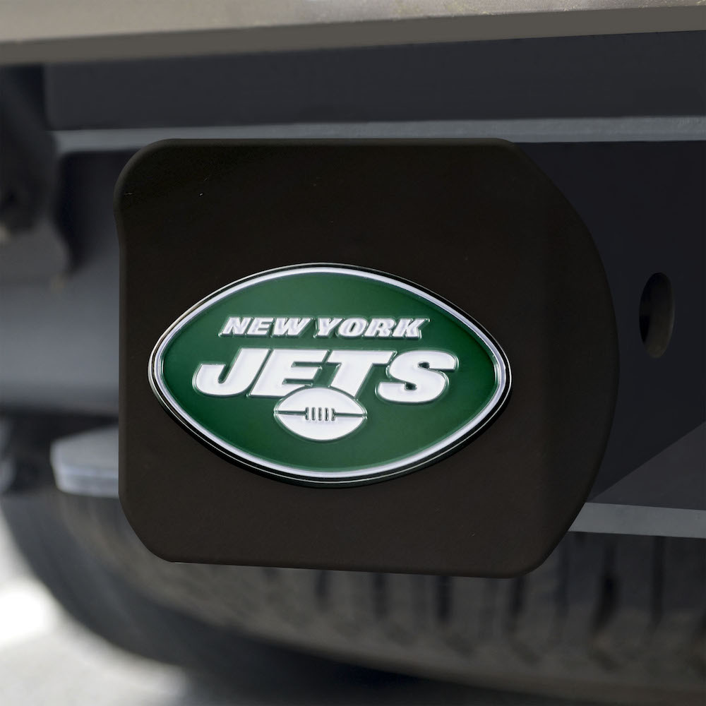 New York Jets Black and Color Trailer Hitch Cover