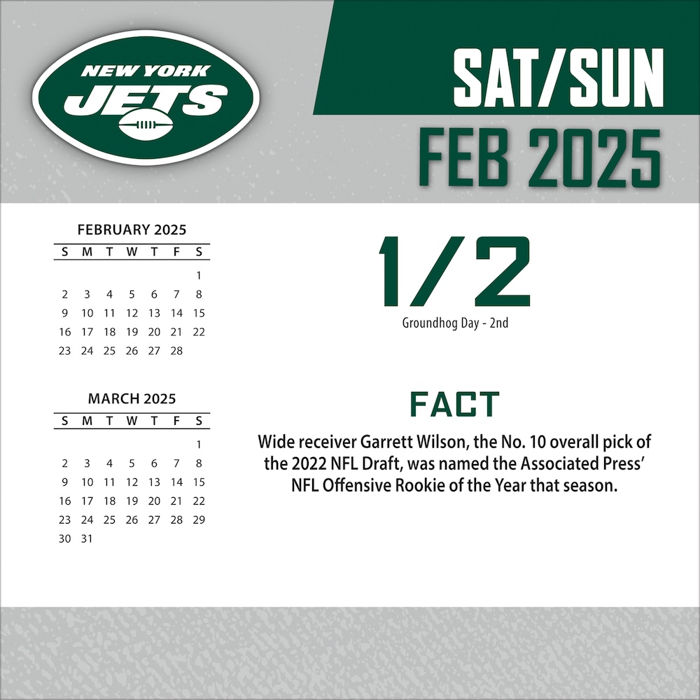 New York Jets 2025 NFL Page-A-Day Box Calendar