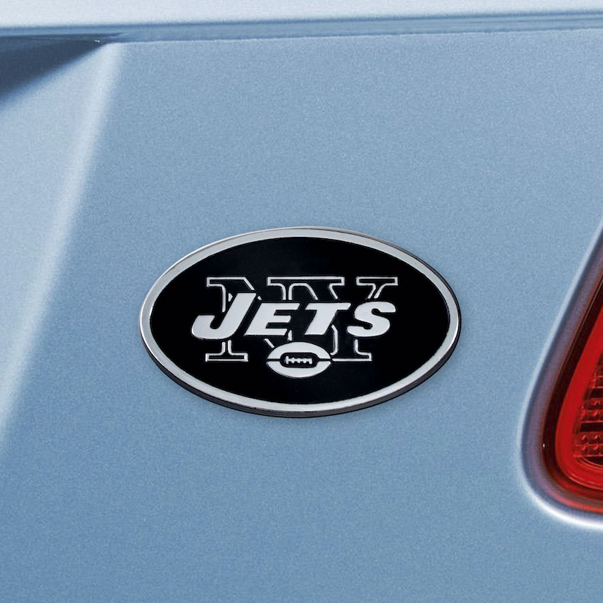 New York Jets Chrome Metal Auto Emblem