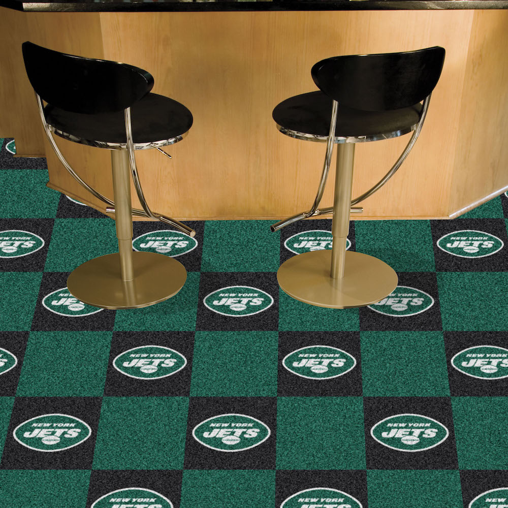 New York Jets Carpet Tiles 18x18 in.