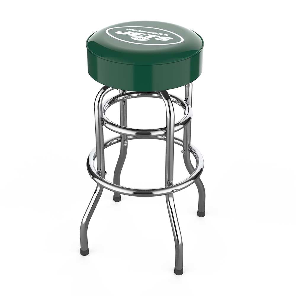 New York Jets Chrome Bar Stool