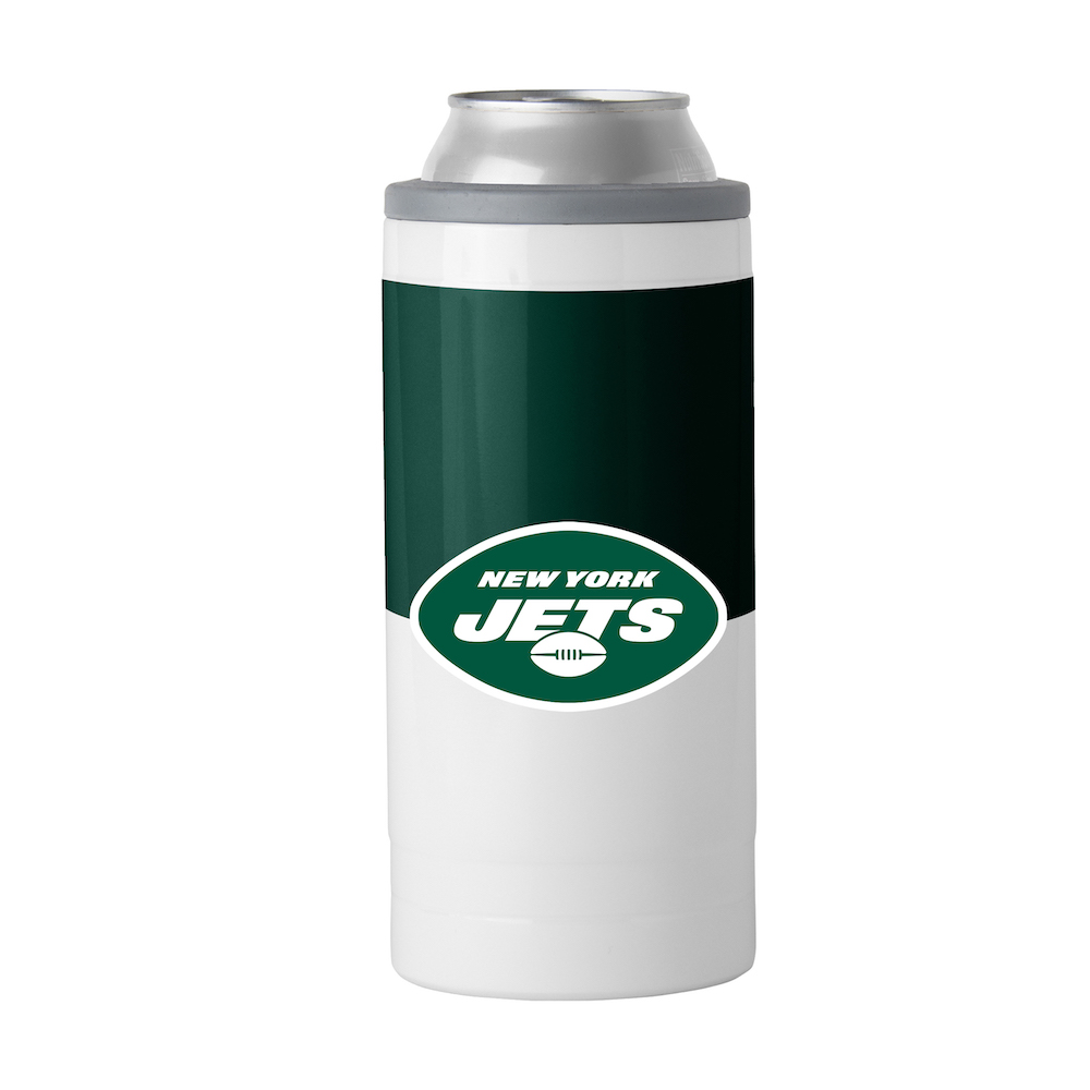 New York Jets Colorblock 12 oz. Slim Can Coolie