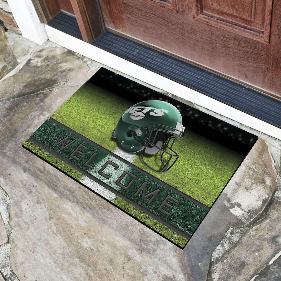 New York Jets Recycled Crumb Rubber Door Mat