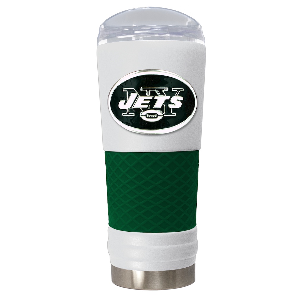 New York Jets 24 oz DRAFT SERIES NFL Powder Coated Insulated Travel Tumbler