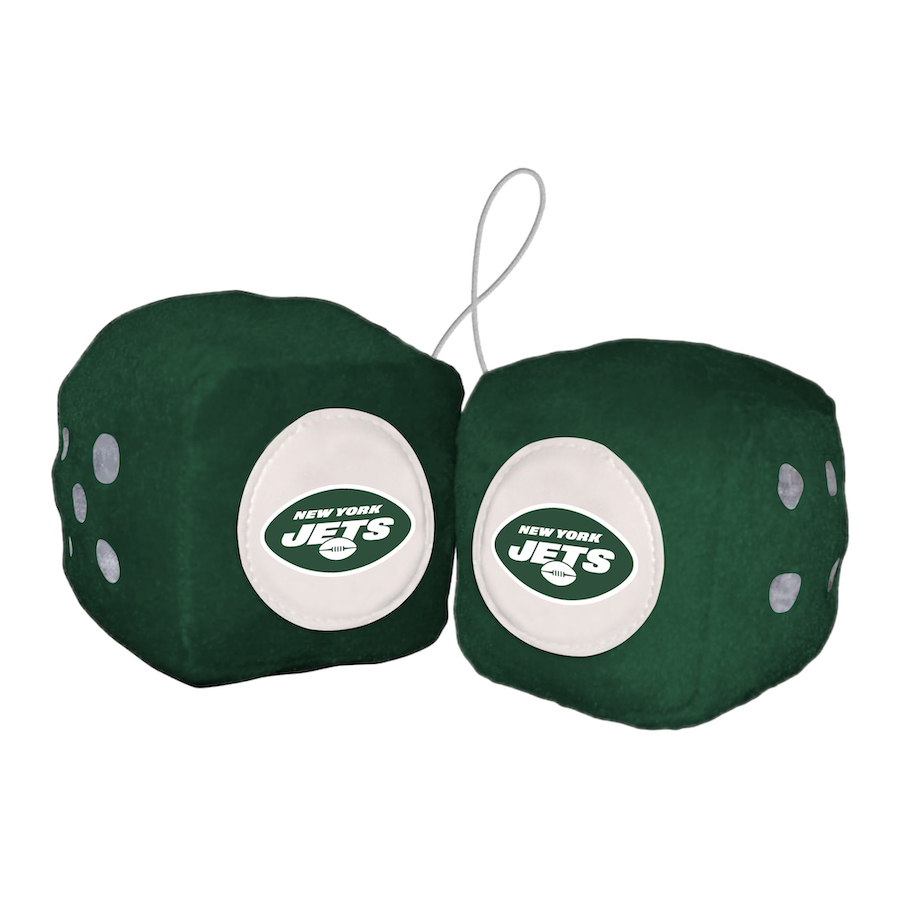 New York Jets Fuzzy Dice