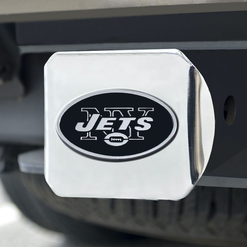 New York Jets Chrome Trailer Hitch Cover