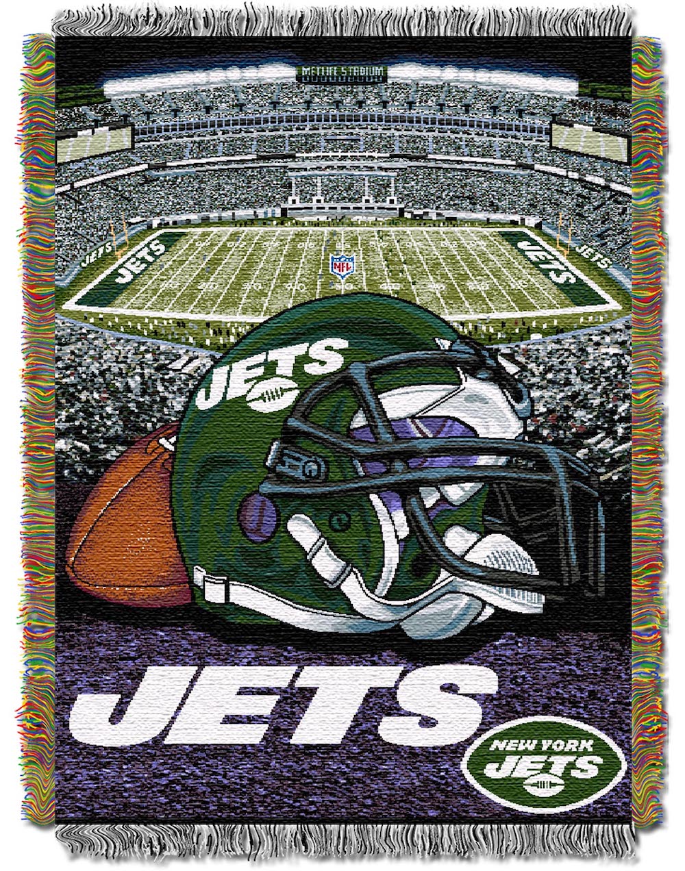 New York Jets Home Field Advantage Series Tapestry Blanket 48 x 60