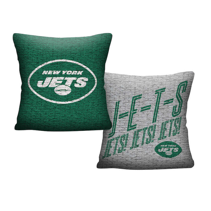 New York Jets Double Sided INVERT Woven Pillow