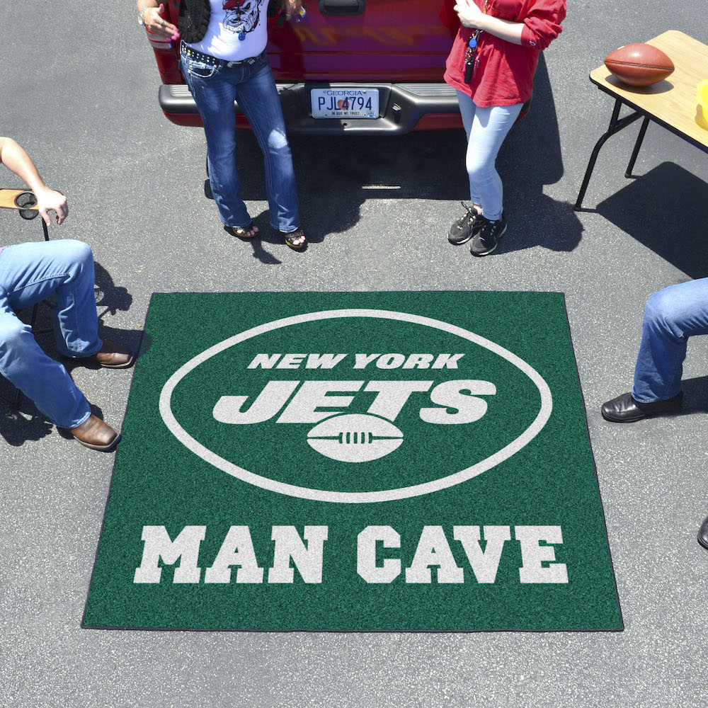 New York Jets MAN CAVE TAILGATER 60 x 72 Rug