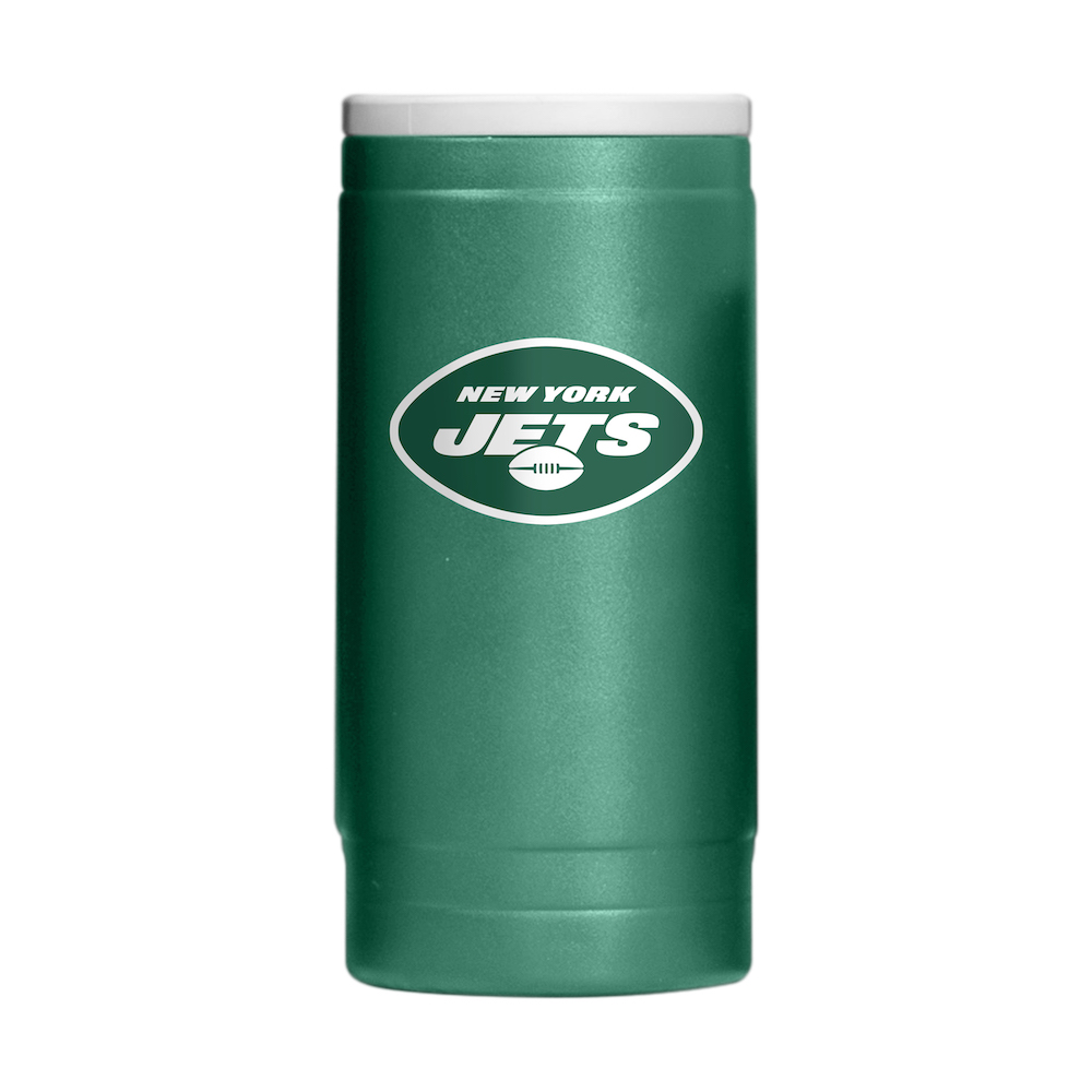 New York Jets Powder Coated 12 oz. Slim Can Coolie