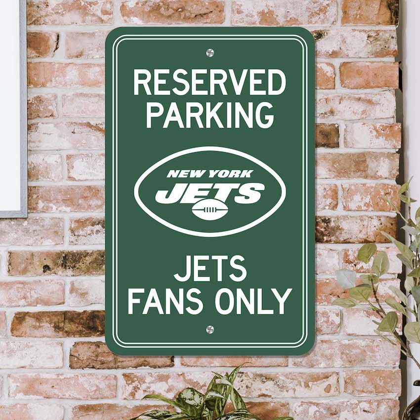 New York Jets RESERVED Parking Sign