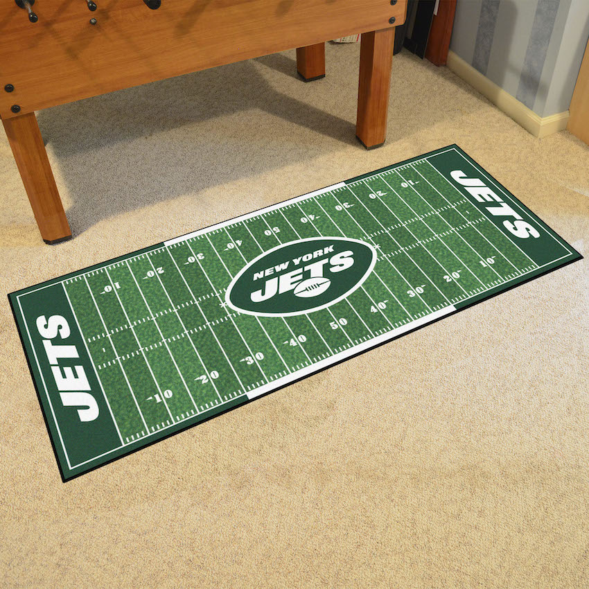 New York Jets 30 x 72 Football Field Carpet Runner