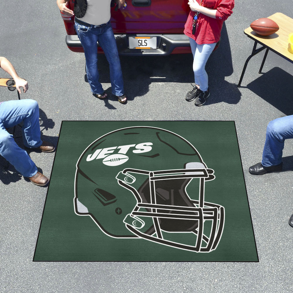 New York Jets TAILGATER 60 x 72 Rug - Helmet Logo