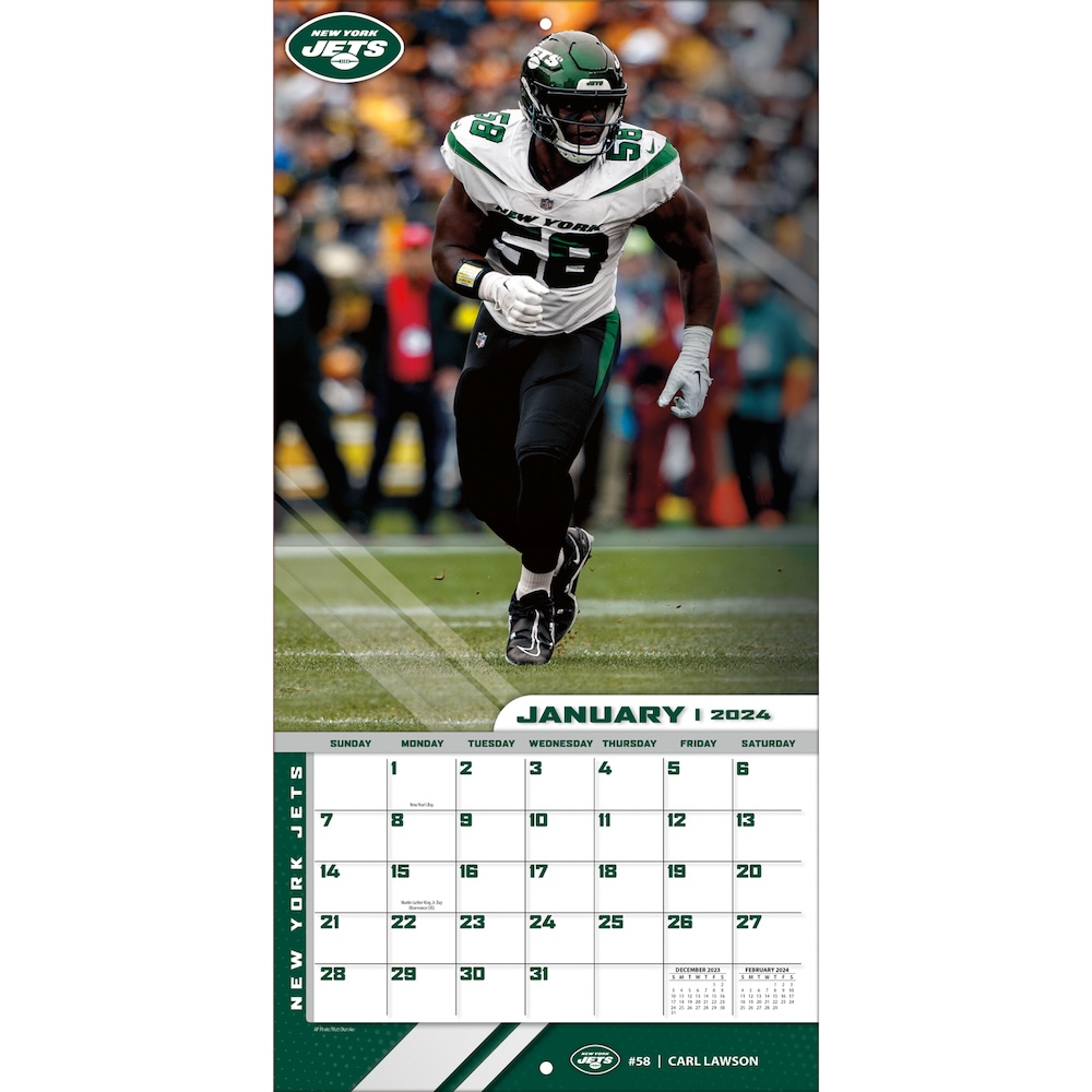 New York Jets 2025 NFL Team Wall Calendar