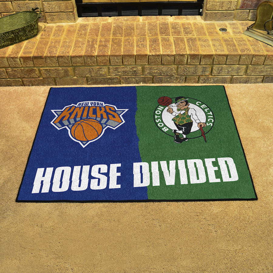 NBA House Divided Rivalry Rug New York Knicks - Boston Celtics