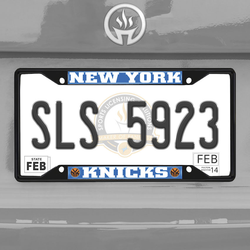 New York Knicks Black License Plate Frame