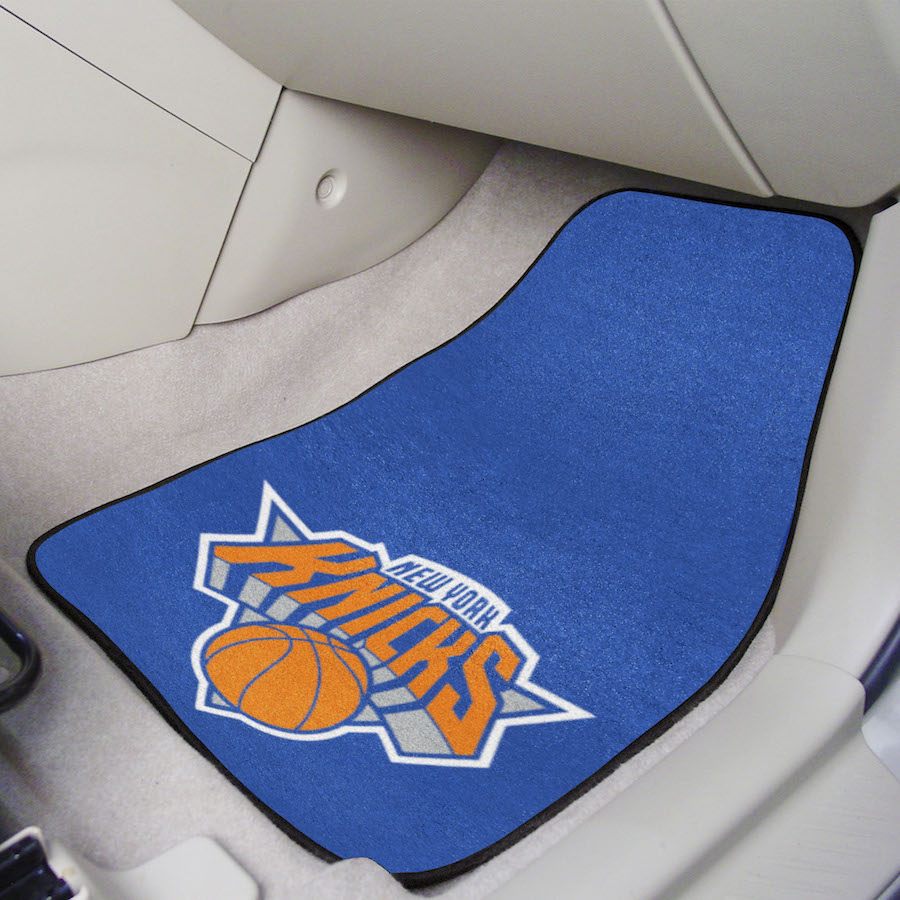 New York Knicks Car Floor Mats 18 x 27 Carpeted-Pair