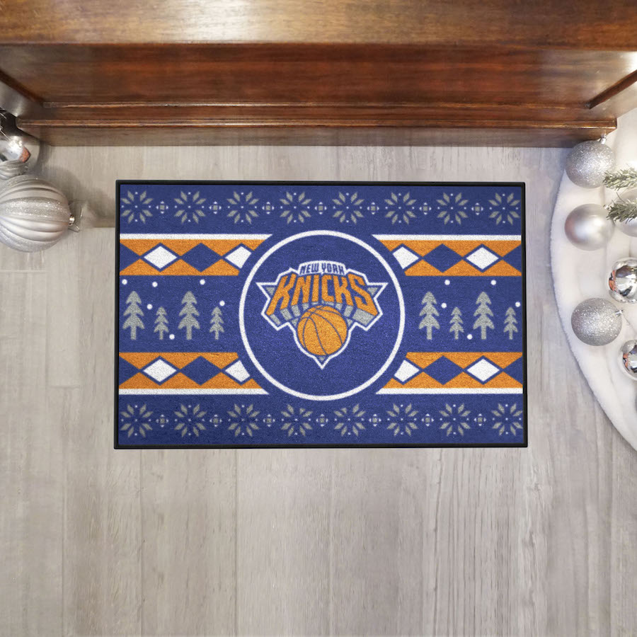 New York Knicks HOLIDAY SWEATER 20 x 30 STARTER Floor Mat