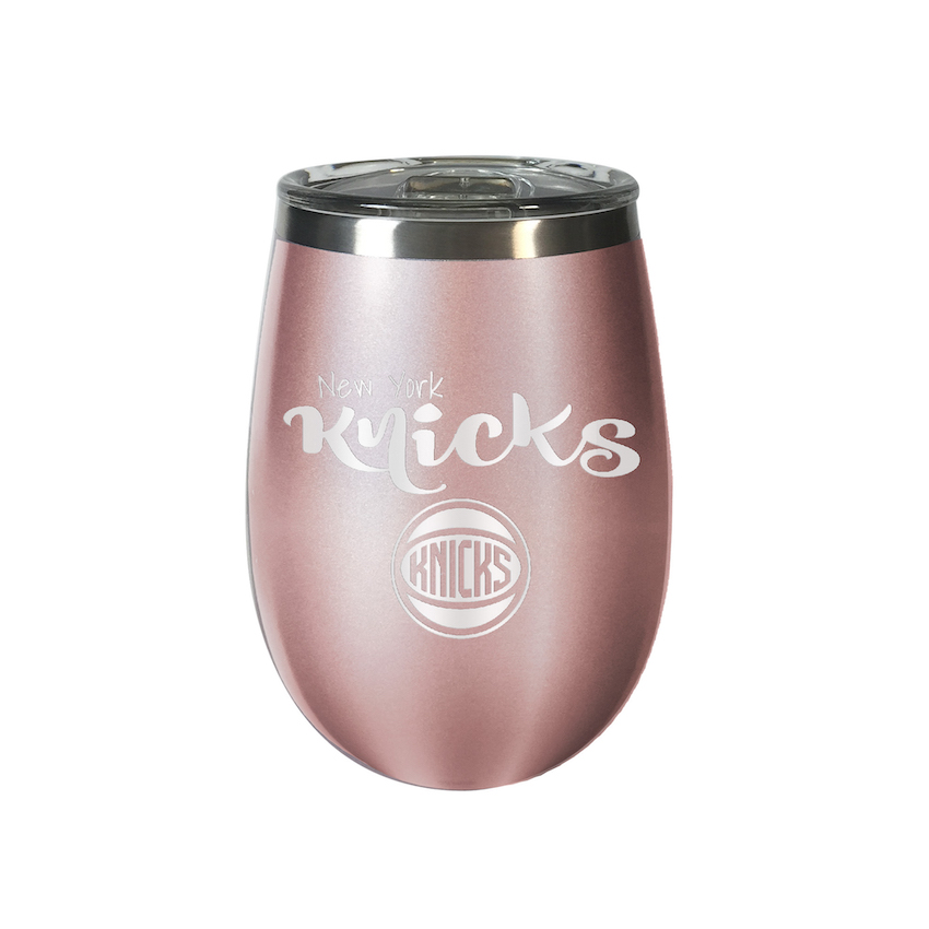 New York Knicks 10 oz Rose Gold Wine Tumbler