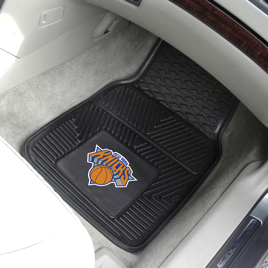 New York Knicks Car Floor Mats 18 x 27 Heavy Duty Vinyl Pair