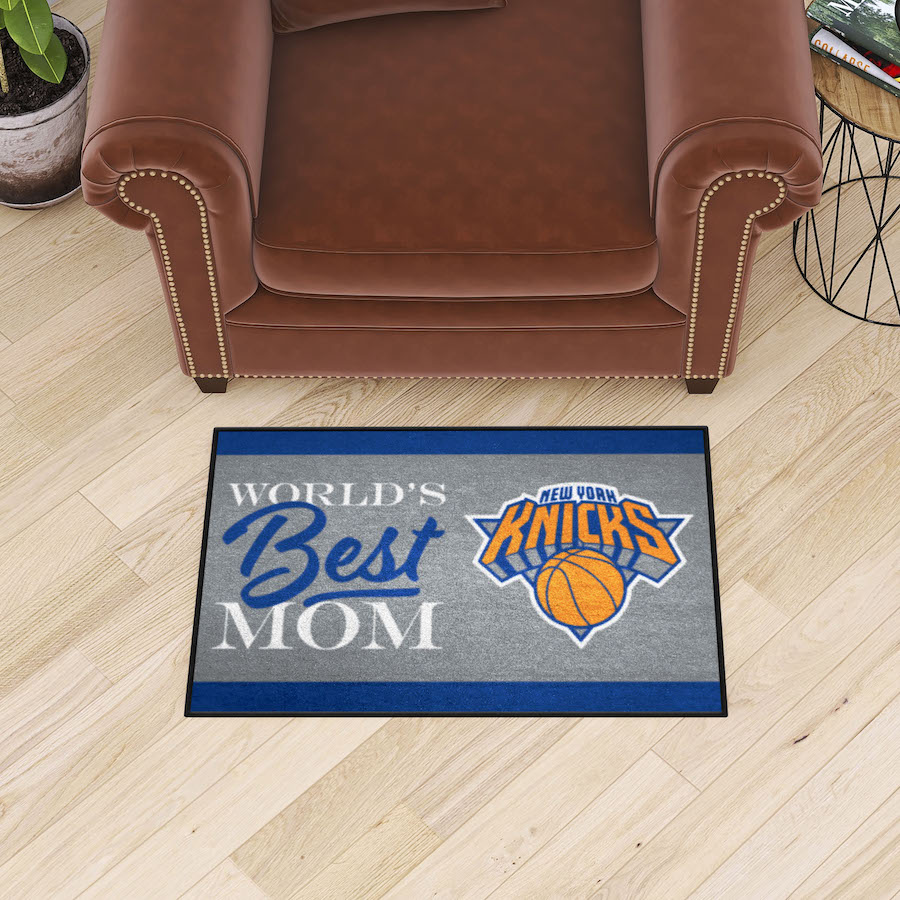 New York Knicks 20 x 30 WORLDS BEST MOM Floor Mat