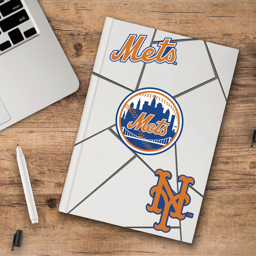 New York Mets Team Logo Decal 3 Pack