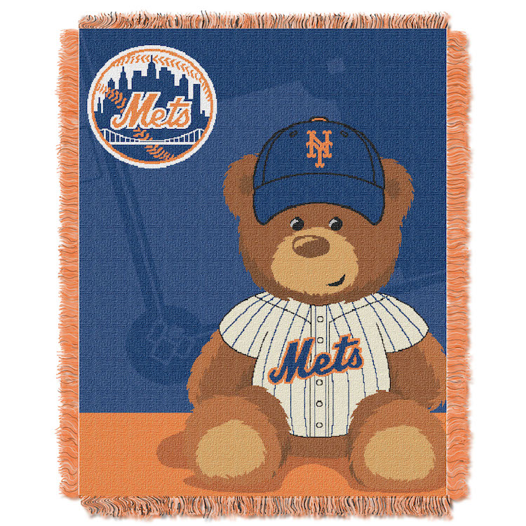 New York Mets Woven Baby Blanket 36 x 48