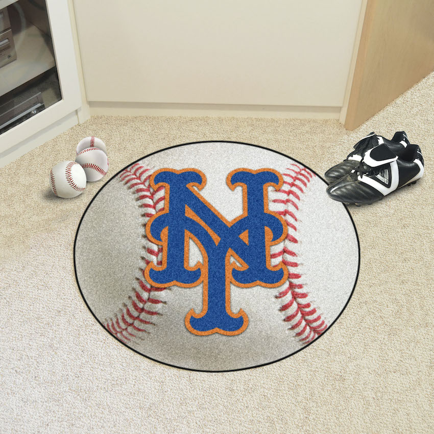 New York Mets Round Baseball Mat