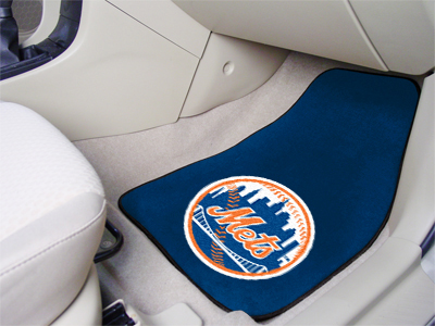 New York Mets Car Floor Mats 18 x 27 Carpeted-Pair