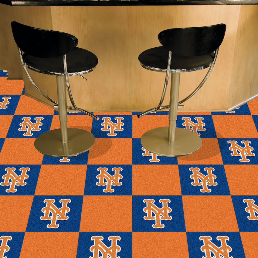 New York Mets Carpet Tiles 18x18 in.