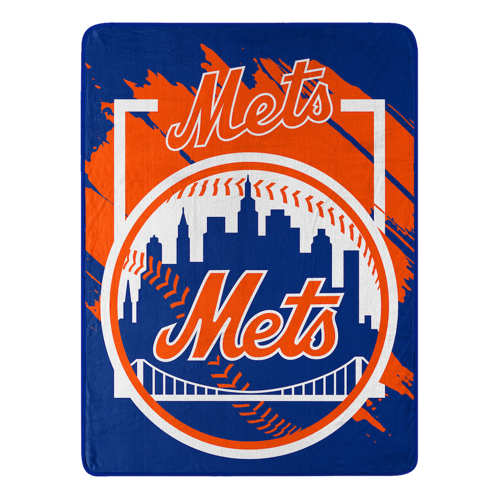 New York Mets Micro Raschel 50 x 60 Team Blanket