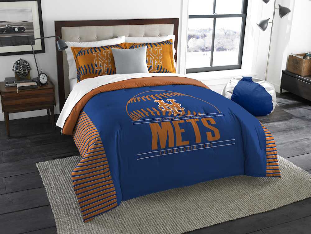 New York Mets KING size Comforter and 2 Shams