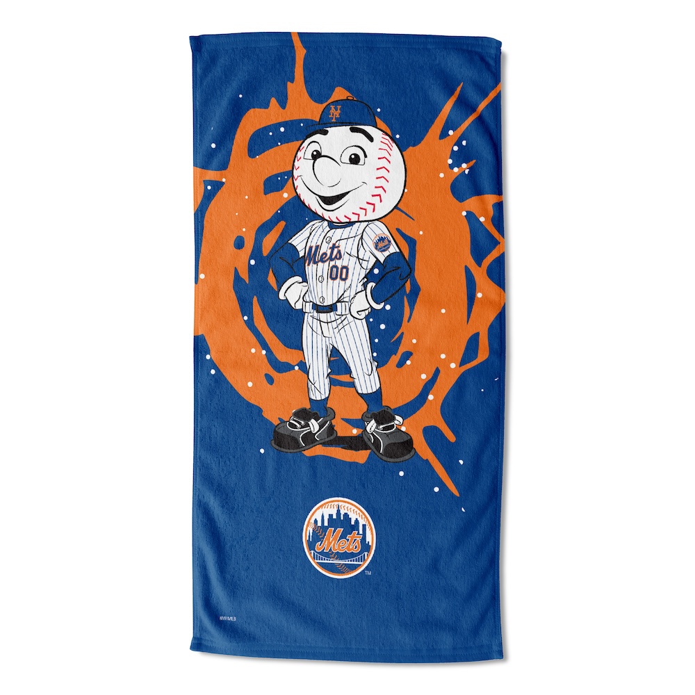 New York Mets MASCOT 30x60 Beach Towel