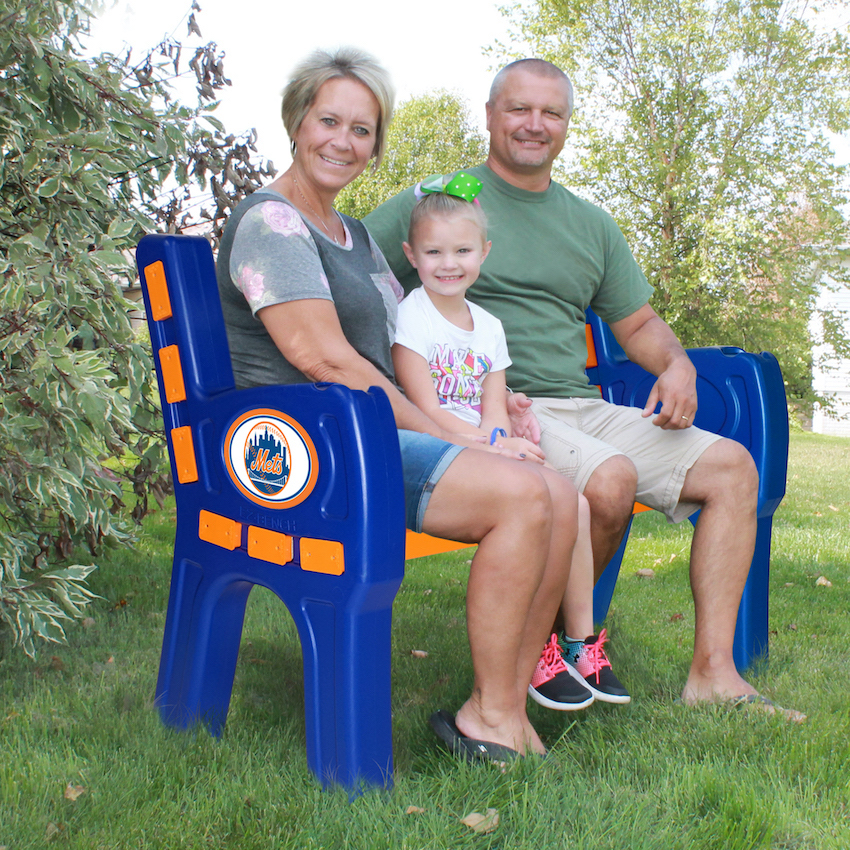 New York Mets Park Bench