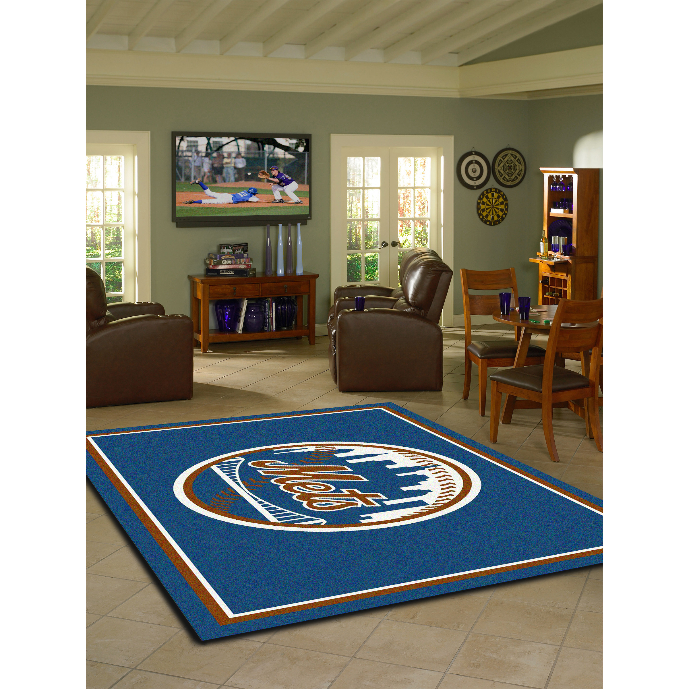 New York Mets 4 X 6 SPIRIT Rug