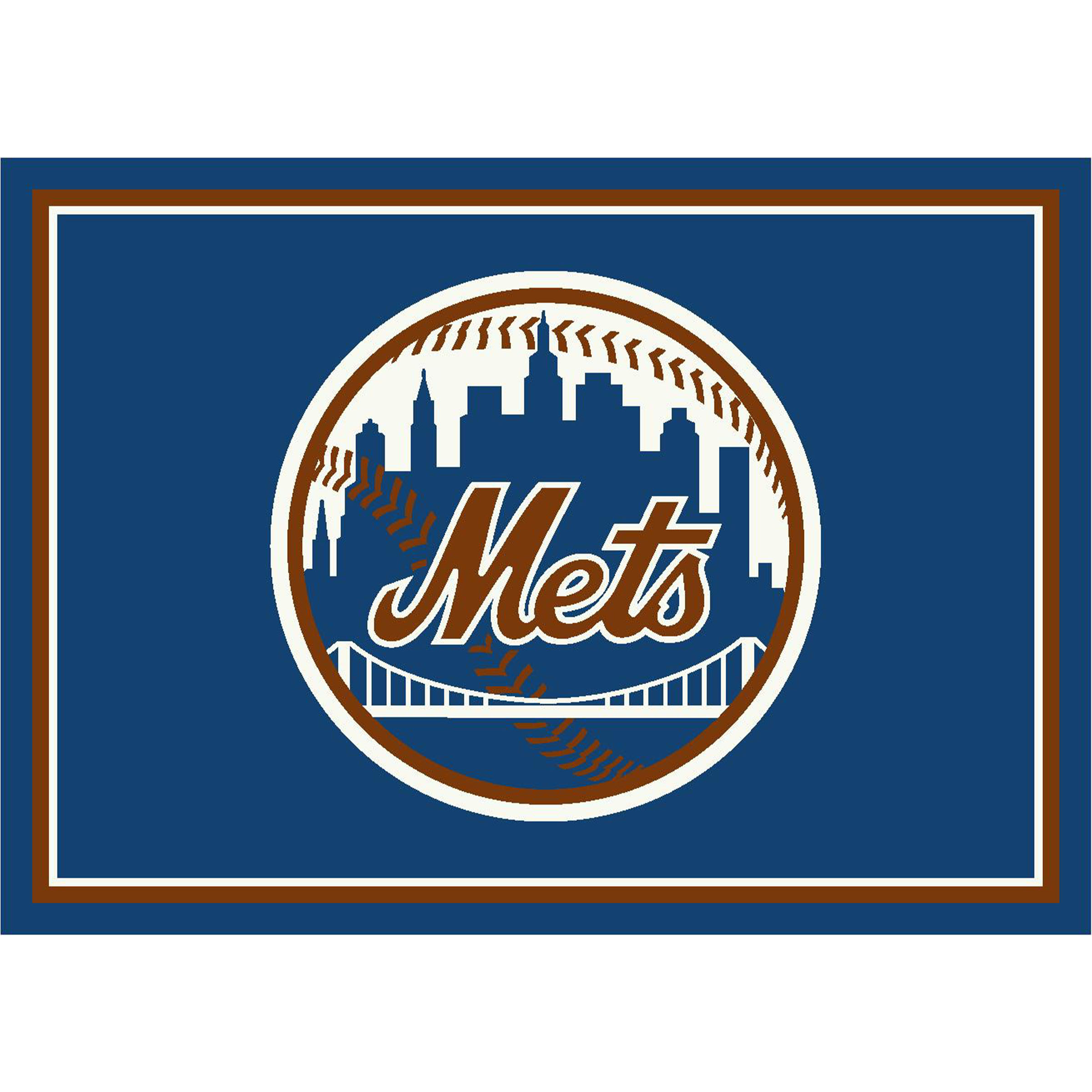 New York Mets 4 X 6 SPIRIT Rug